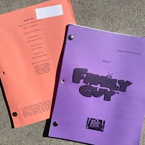 Family Guy SET 2008 Sliders aka Road to Multiverse Production Used Draft Scripts